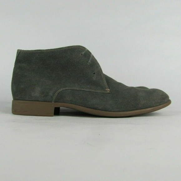 JOHN VARVATOS Gray Suede Chukka Boots 11 M main image 4